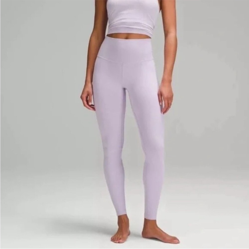Lulu lavender leggings like new size 6